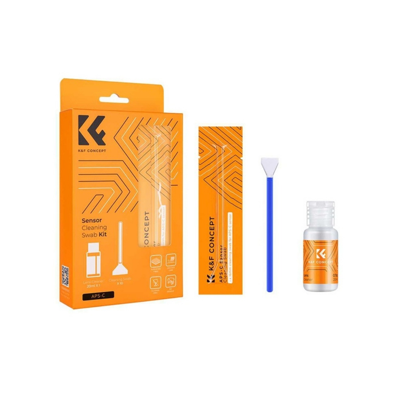 کیت تمیز کننده سنسور دوربين فول فريم کی اند اف K&F CONCEPT 1616A Cleaning Kit