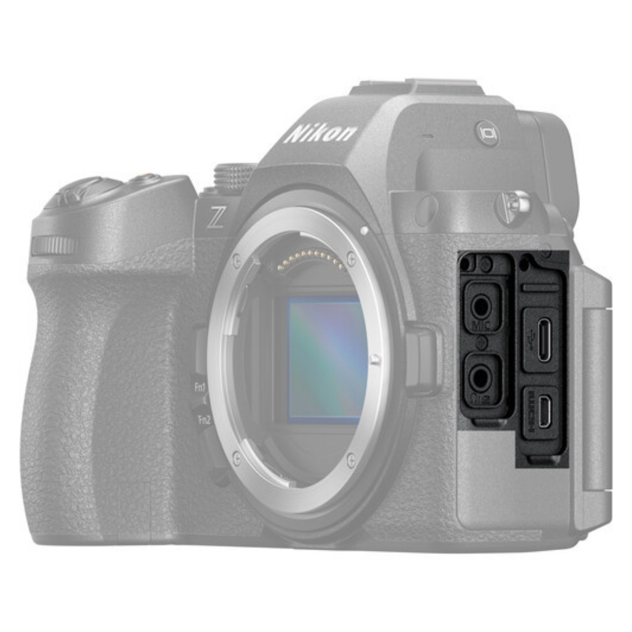 نمای درگاه های دوربین عکاسی نیکون Nikon Z5 II Mirrorless Camera with 24-200mm f/4-6.3 Lens