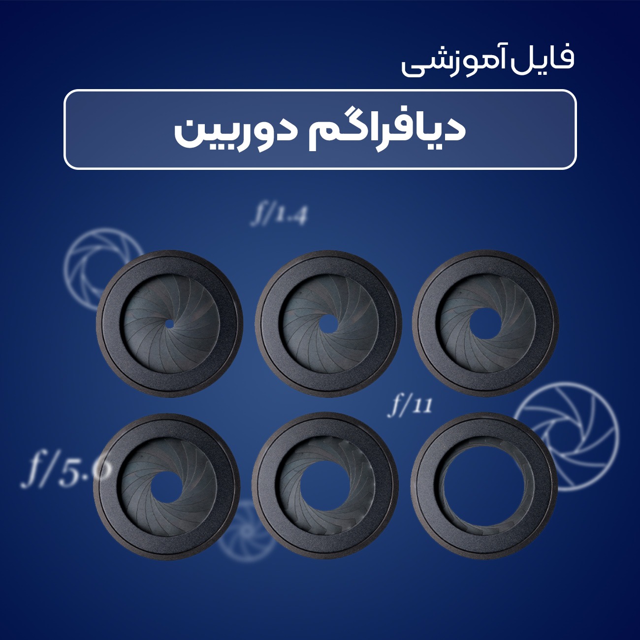 ویدیو آموزش کامل دیافراگم دوربین