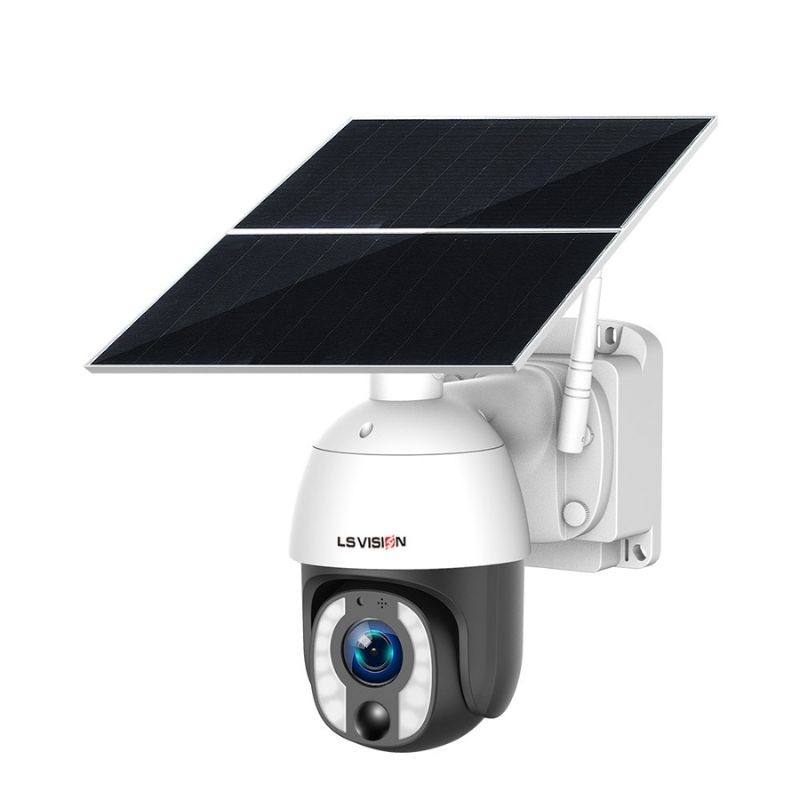 دوربین مدار بسته با وای فای و پنل خورشیدی LS vision LS 40 CCTV camera