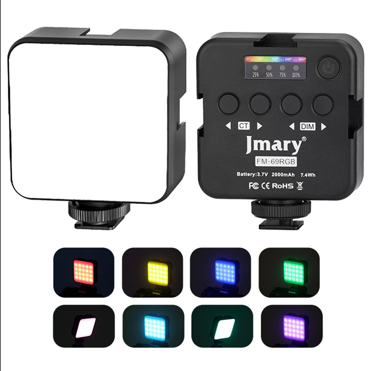 نور ثابت ال ای دی جیماری Jmary FM-69RGB LED
