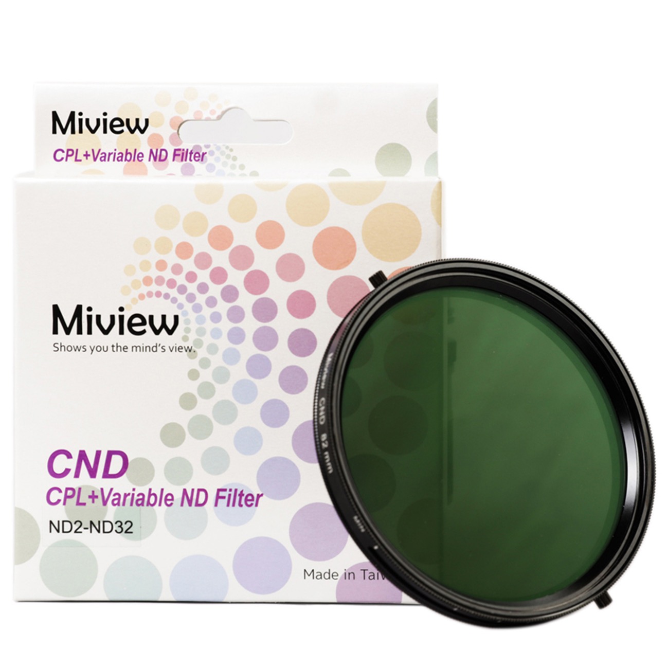 فیلترND تلفیقی پلاریزه ۸۲ میلیمتری می ویو MiView ND 82mm Polarizer Hybrid Filter
