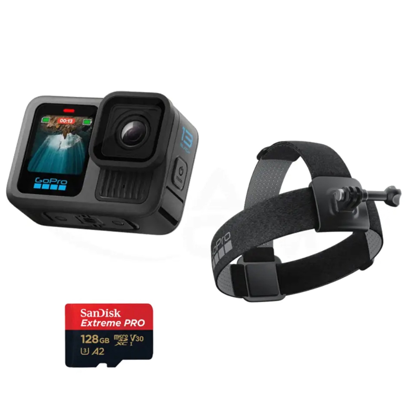 کیت هدبند گوپرو GoPro Head Strap POV Bundle HERO13 BLACK And Memory Card