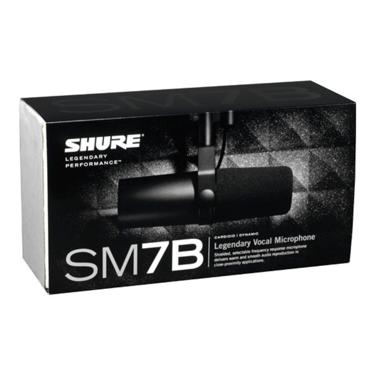 نمای سه رخ میکروفون شور Shure SM7B Vocal Microphone