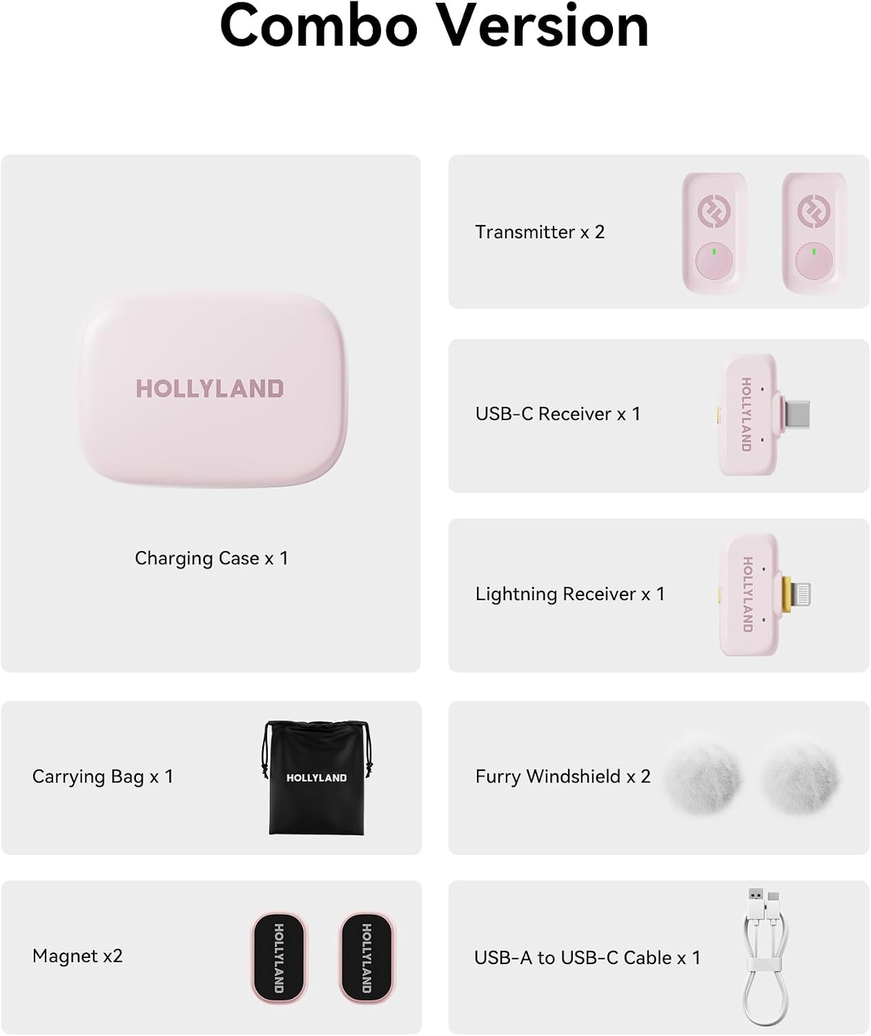 میکروفون یقه ای بی سیم Hollyland Lark A1 Combo 2 Person Wireless Microphone
