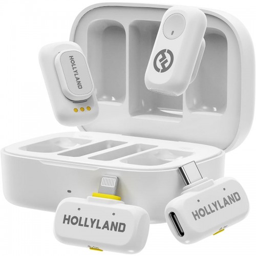 میکروفون یقه ای بی سیم Hollyland Lark A1 Combo 2 Person Wireless Microphone