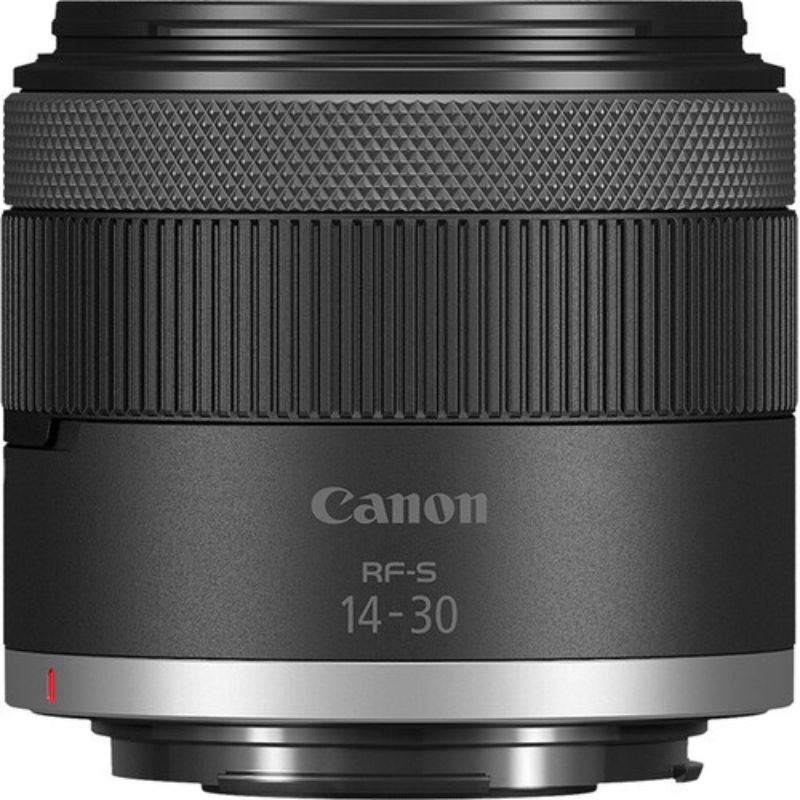 نمای جلو لنز دوربین کانن Canon EOS R50 V Mirrorless Camera with 14-30mm f/4-6.3 Lens