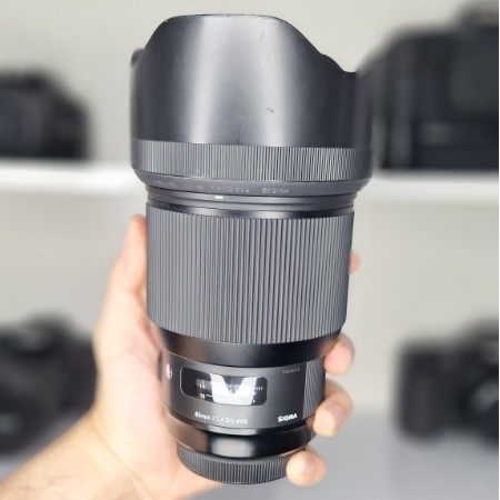 لنز سیگما Sigma 85mm f/1.4 DG HSM Art for Canon دست دوم (جعبه دارد)