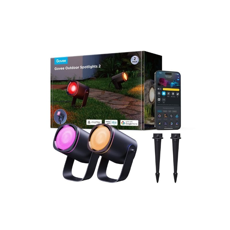 پروژکتور هوشمند فضای باز گووی Govee Outdoor Spotlights 2 H7093