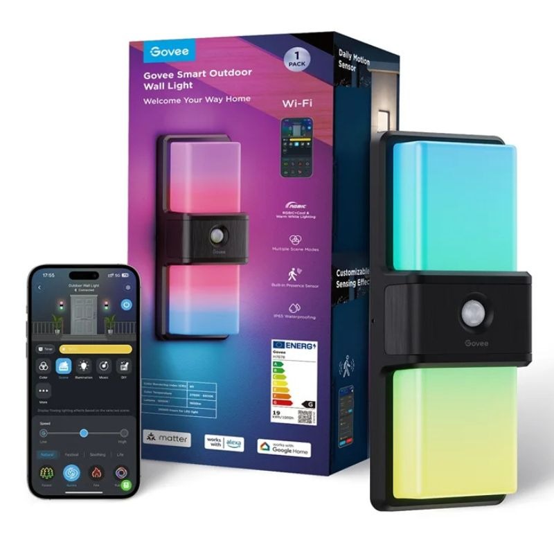 چراغ هوشمند دیواری فضای باز گووی Govee Smart Outdoor Wall light H7078
