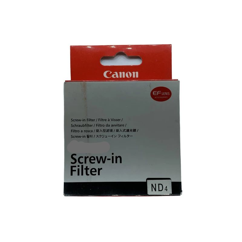 جعبه فیلتر لنز عکاسی کانن canon ND4 72mm filter lens