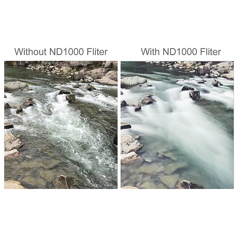 تاثیر فیلتر لنز عکاسی هایدا Haida ND1000 82mm filter lens