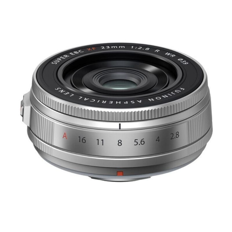 لنز دوربین فوجی فیلم FUJIFILM XF 23mm f/2.8 R WR Lens (FUJIFILM X, Silver)