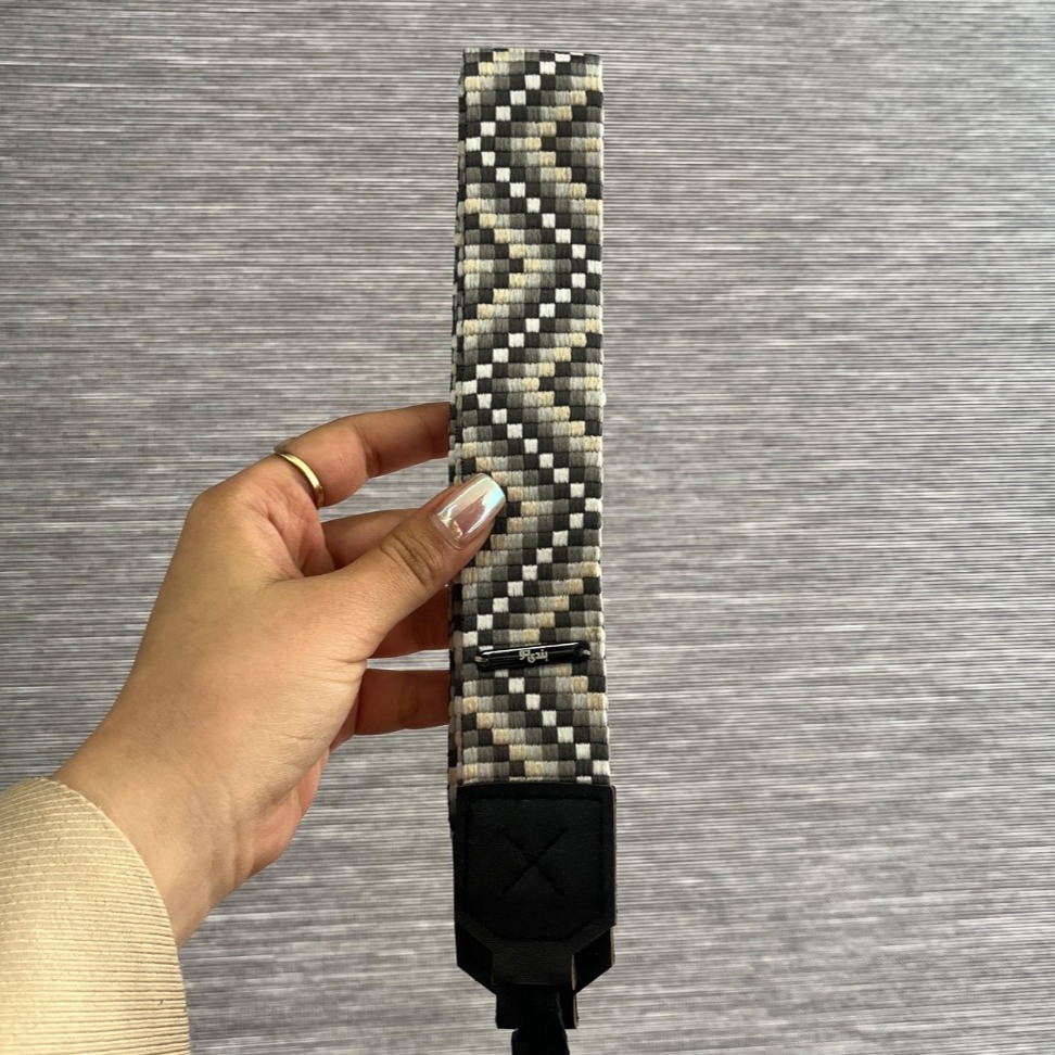 بند دوربین بندی نو سفید صورتی Bandino Pink & White Camera Strap