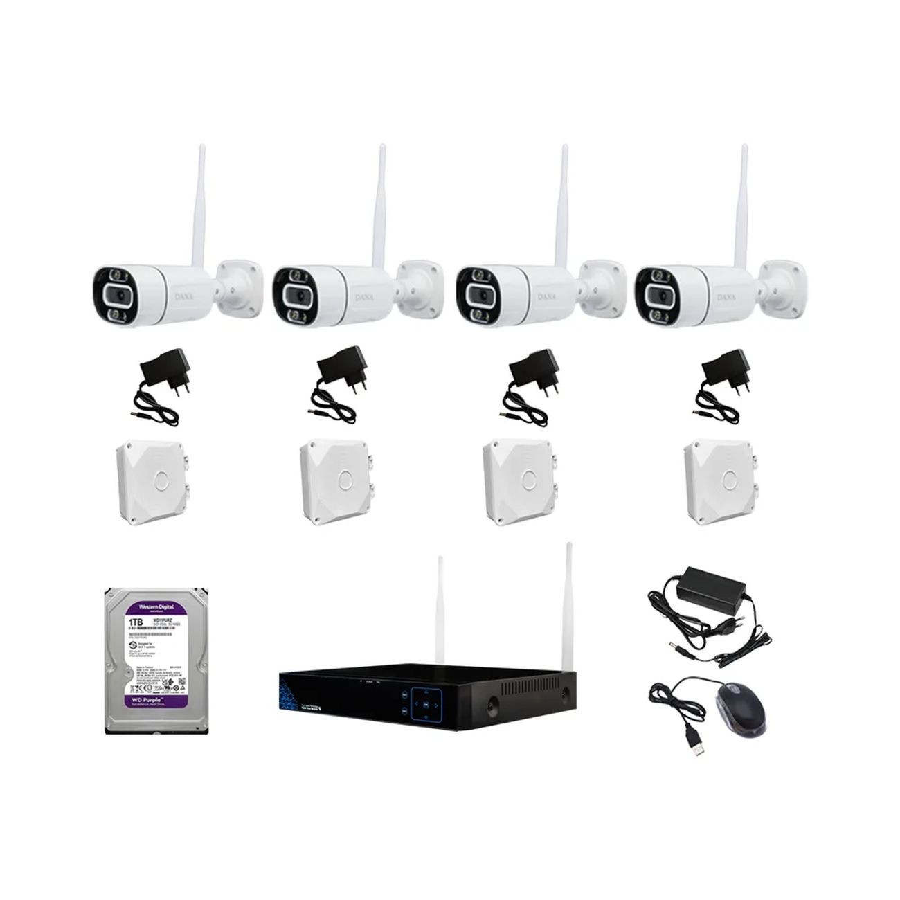 پک دوربین مداربسته وایرلس دانا Dana Wireless CCTV Camera Pack