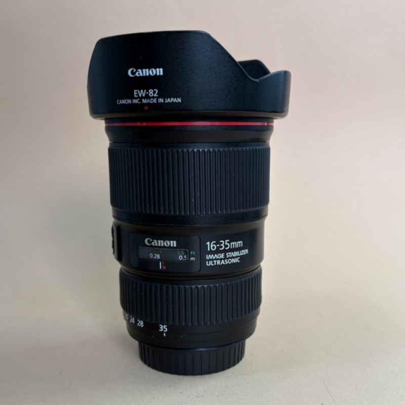 لنز دست دوم لنز کانن Canon EF 16-35mm f/4L IS USM (جعبه دارد)