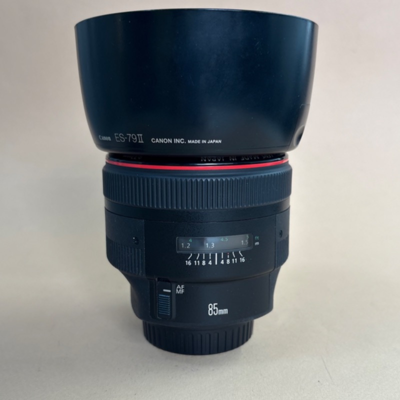 لنز دست دوم لنز کانن Canon EF 85mm f/1.2L II USM (جعبه دارد)