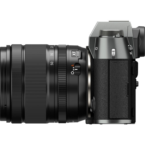 نمای جانبی دوربین بدون آینه فوجی FUJIFILM X-T50 Mirrorless Camera with XF 16-50mm f/2.8-4.8 Lens (Ch