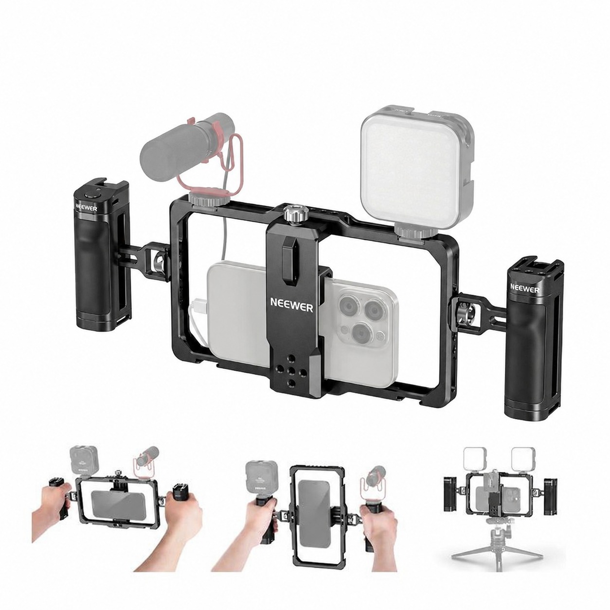 نگهدارنده و لرزشگیر موبایل NEEWER PA009 Mobile Holder and Stabilizer