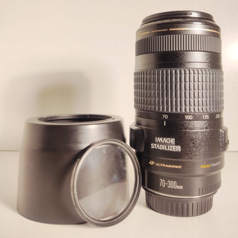 لنز دست دوم لنز کانن Canon EF 70-300mm f/4-5.6 IS USM (جعبه دارد)