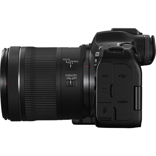 نمای جانبی دوربین کانن Canon EOS R6 Mark III Mirrorless Camera with 24-105mm f/4-7.1 Lens