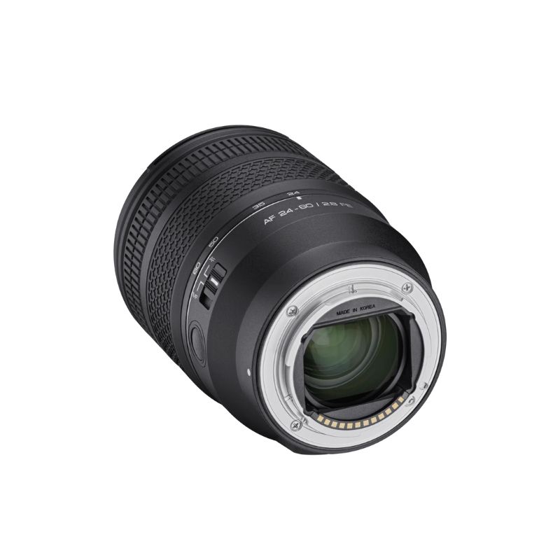 نمای سه رخ پشت لنز روکینون Rokinon AF 24-60mm f/2.8 (Sony E)