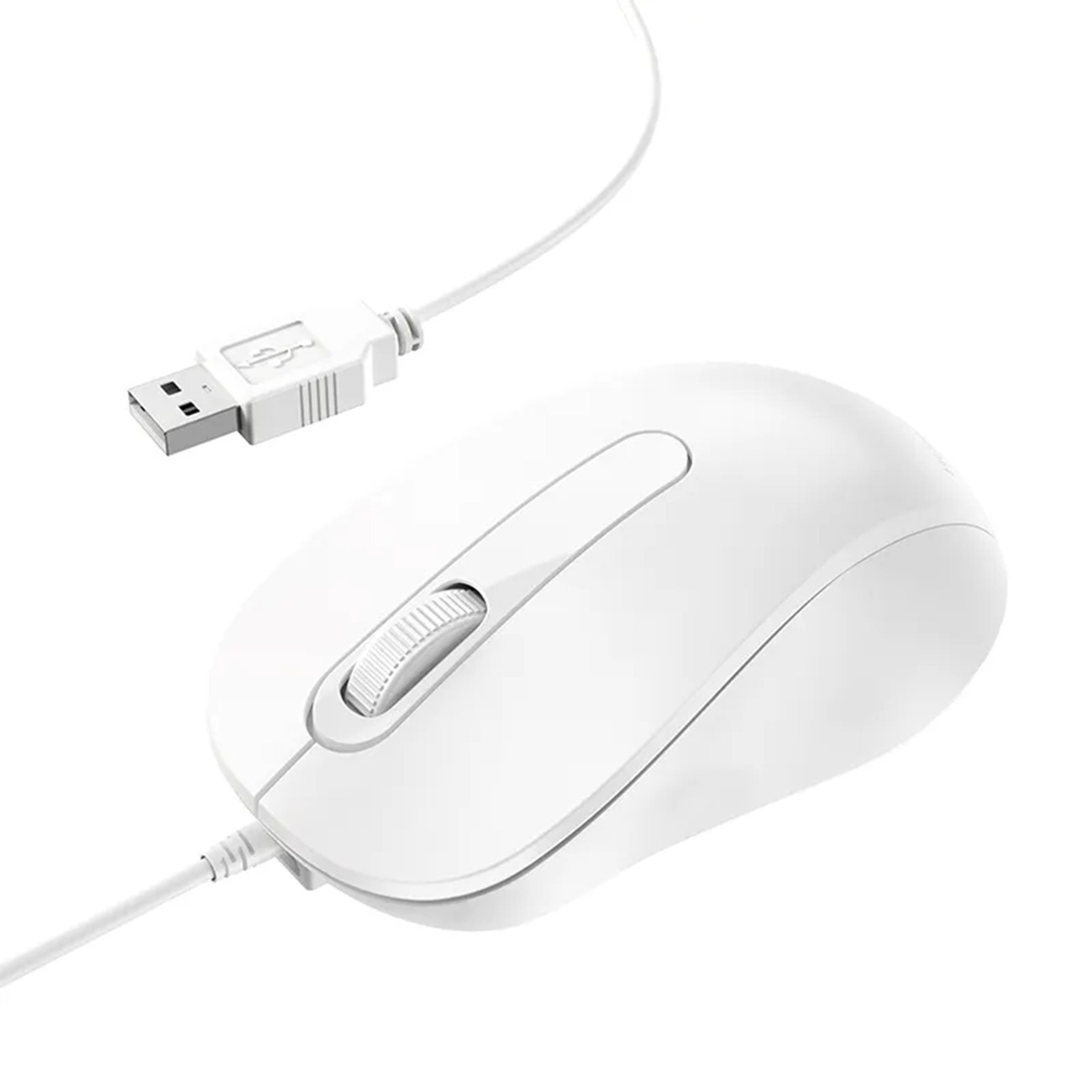 ماوس بروفون با سیم Borofone BG4 Wired Mouse White