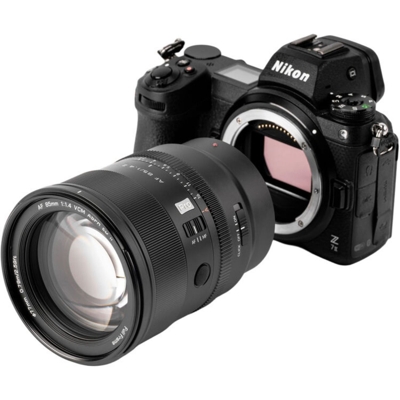 نمای جدا از بدنه لنز وایلتراکس Viltrox 85mm f/1.4 Autofocus Lens for Nikon Z