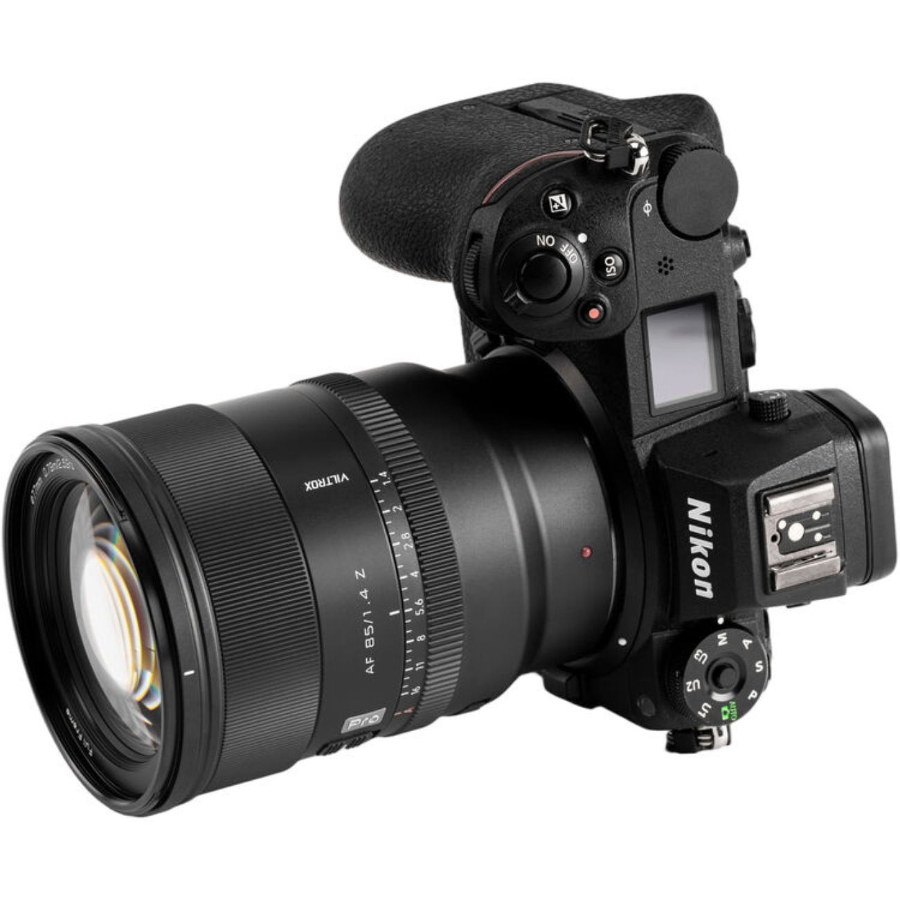 نمای بالا با دوربین لنز وایلتراکس Viltrox 85mm f/1.4 Autofocus Lens for Nikon Z