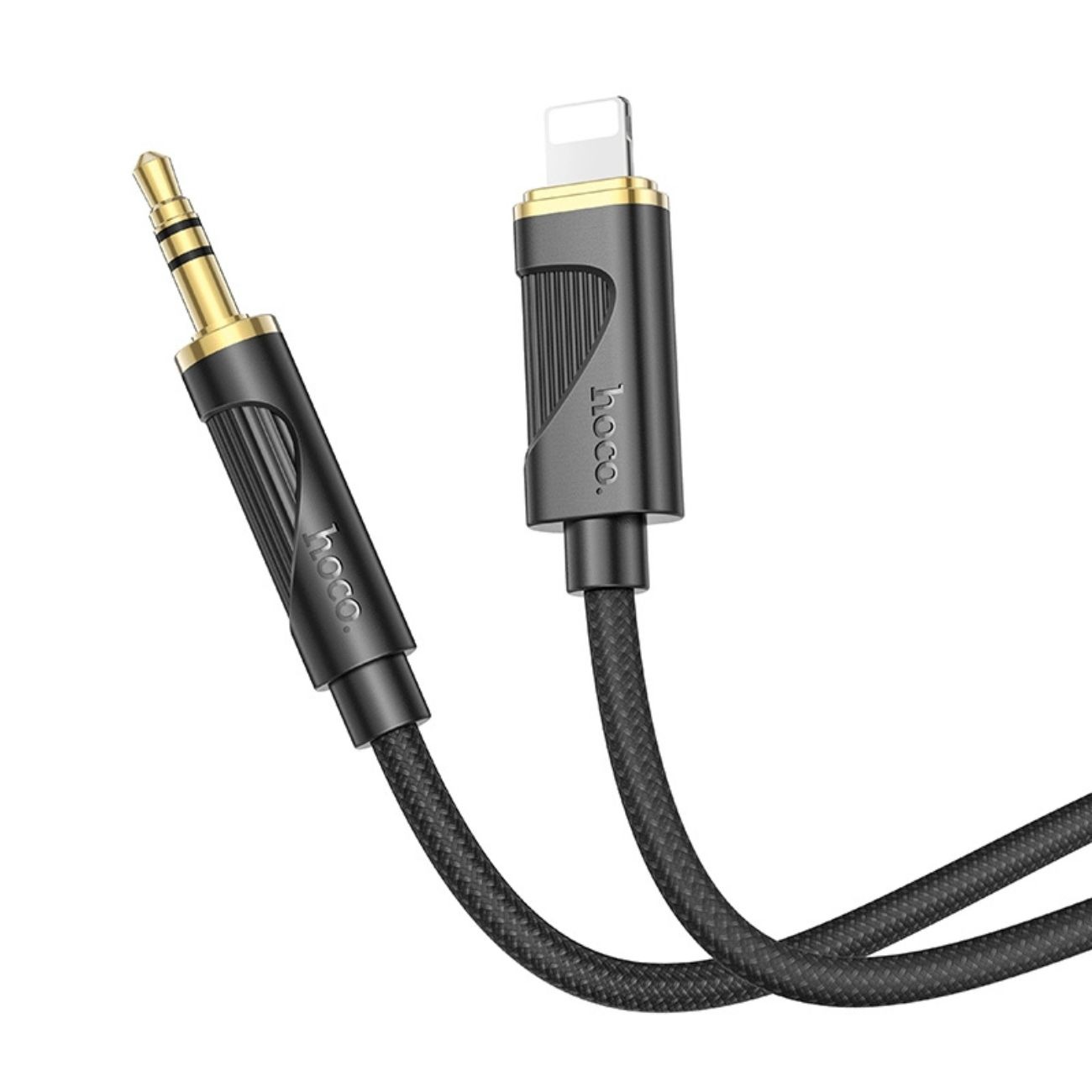کابل صوتی لایتنینگ هوکو HOCO UPA30 Lightning to AUX Audio Cable black