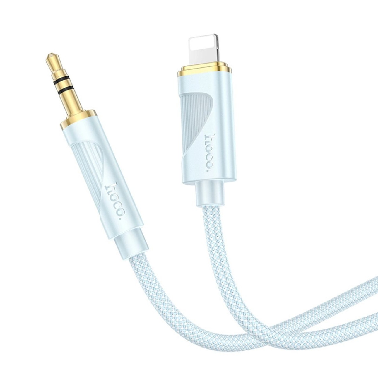 کابل صوتی لایتنینگ هوکو HOCO UPA30 Lightning to AUX Audio Cable blue