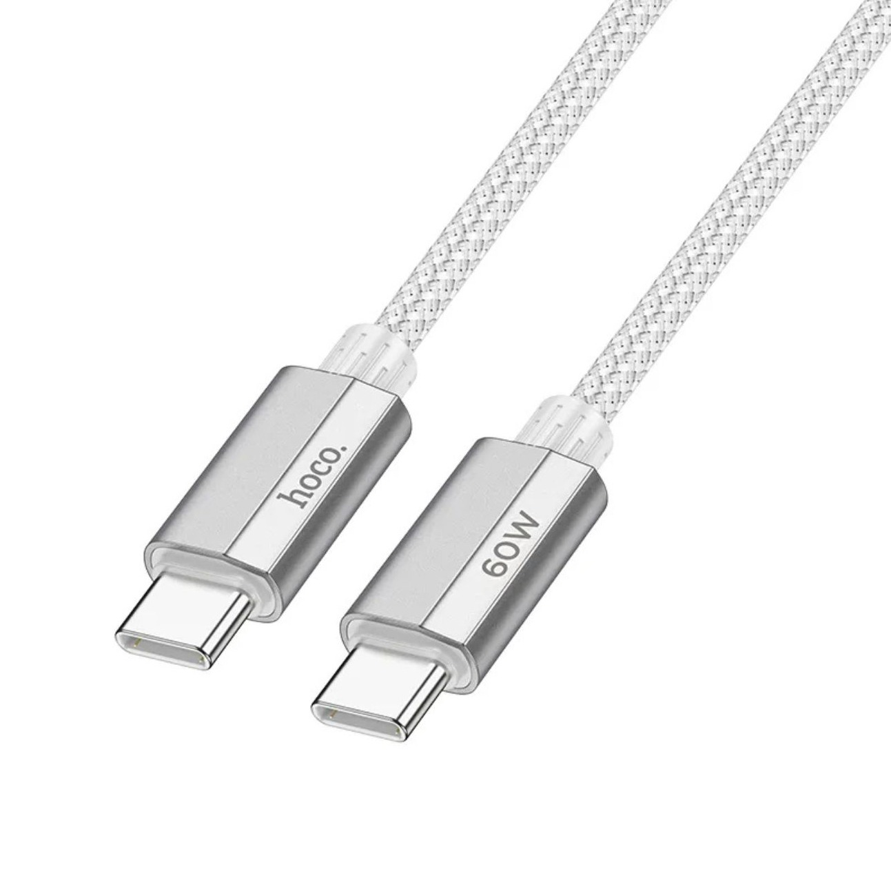 کابل شارژ تایپ سی به تایپ سی هوکو Hoco Type-C to Type-C U134 1.2 m Charging Cable gray