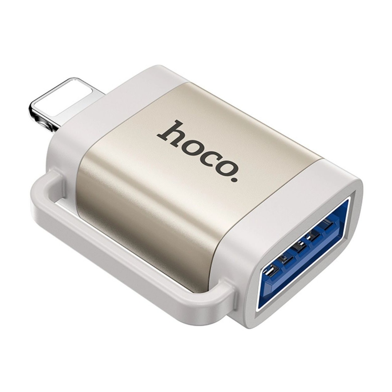 تبدیل OTG با سری لایتنینگ هوکو Hoco UA31A Lightning to USB-A OTG Adapter white
