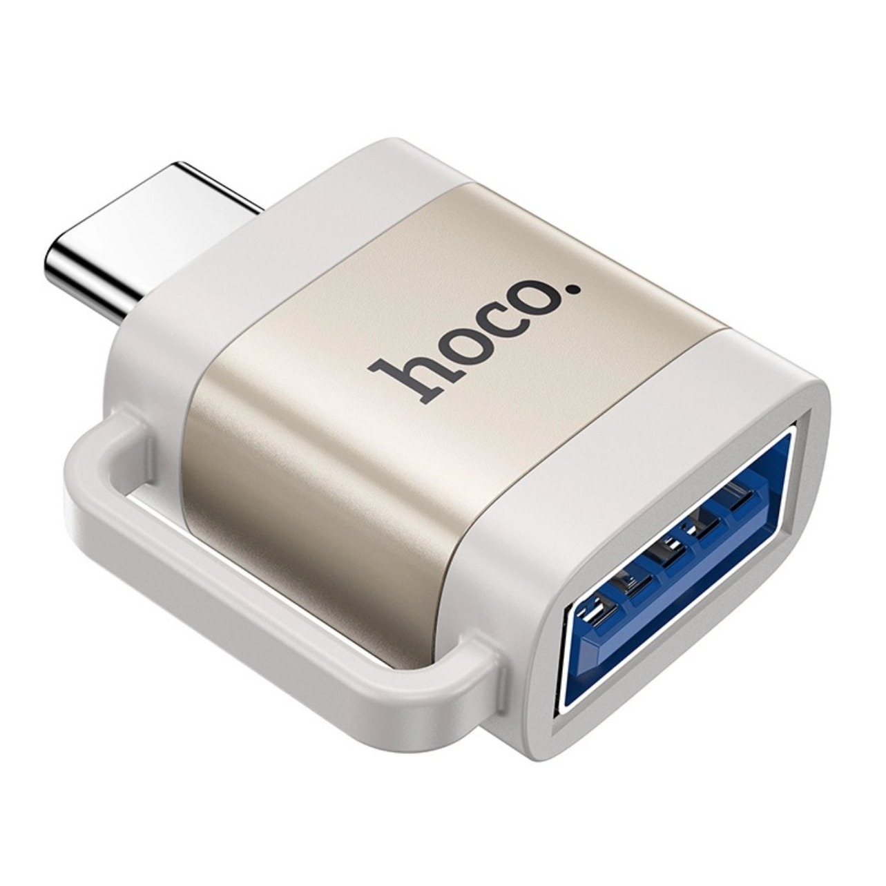 مبدل OTG هوکو Hoco OTG Type‑C to USB‑A UA31C Adapter  white