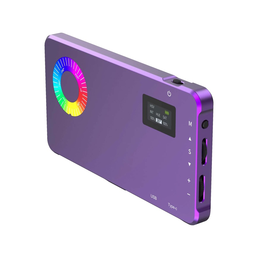 پنل نور ال ای دی مامن Mamen SL C02 RGB LED light purple