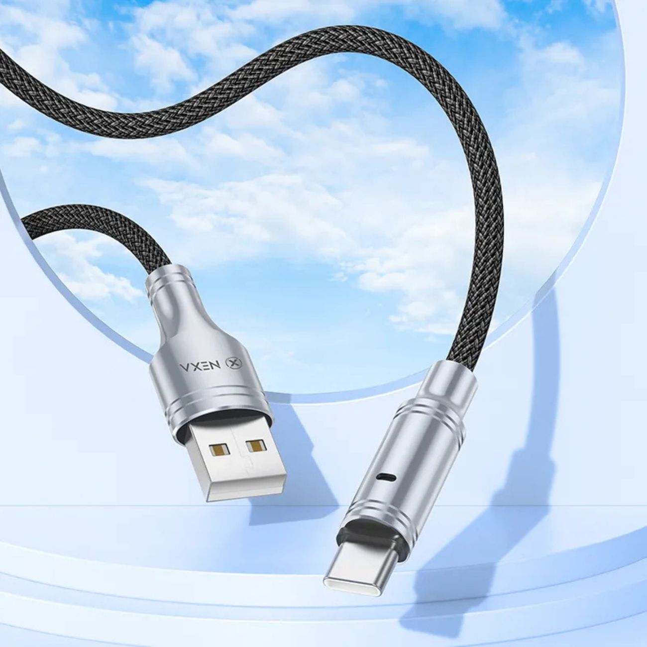 نمای کاربردی کابل شارژ و انتقال دیتای نکسا NEXA L70 Type-C Charging and Data Cable