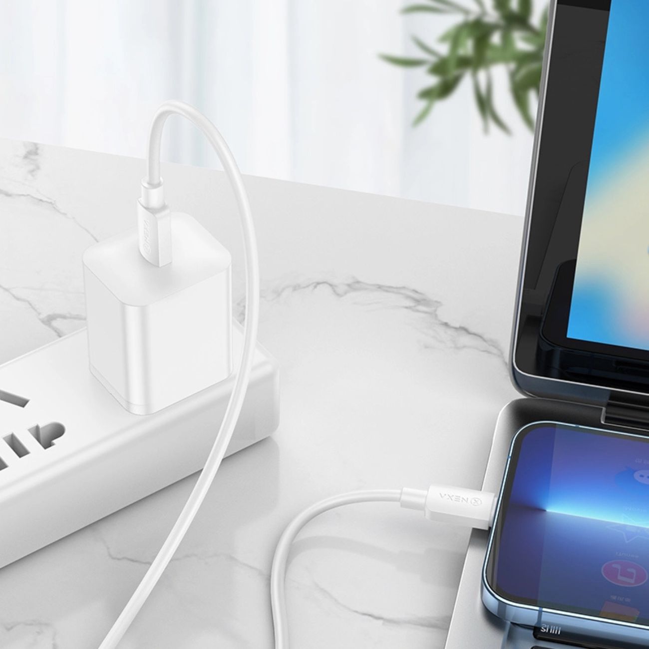 نمای کاربردی کابل با سری تایپ سی به لایتنینگ نکسا NEXA L3 Hyper PD Type-C to Lightning Charging Data