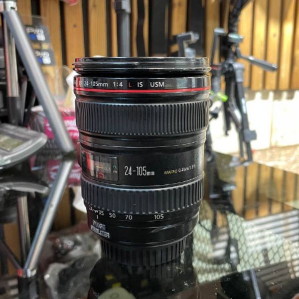 لنز دست دوم لنز کانن Canon EF 24-105mm f/4L IS USM No Box (جعبه ندارد)