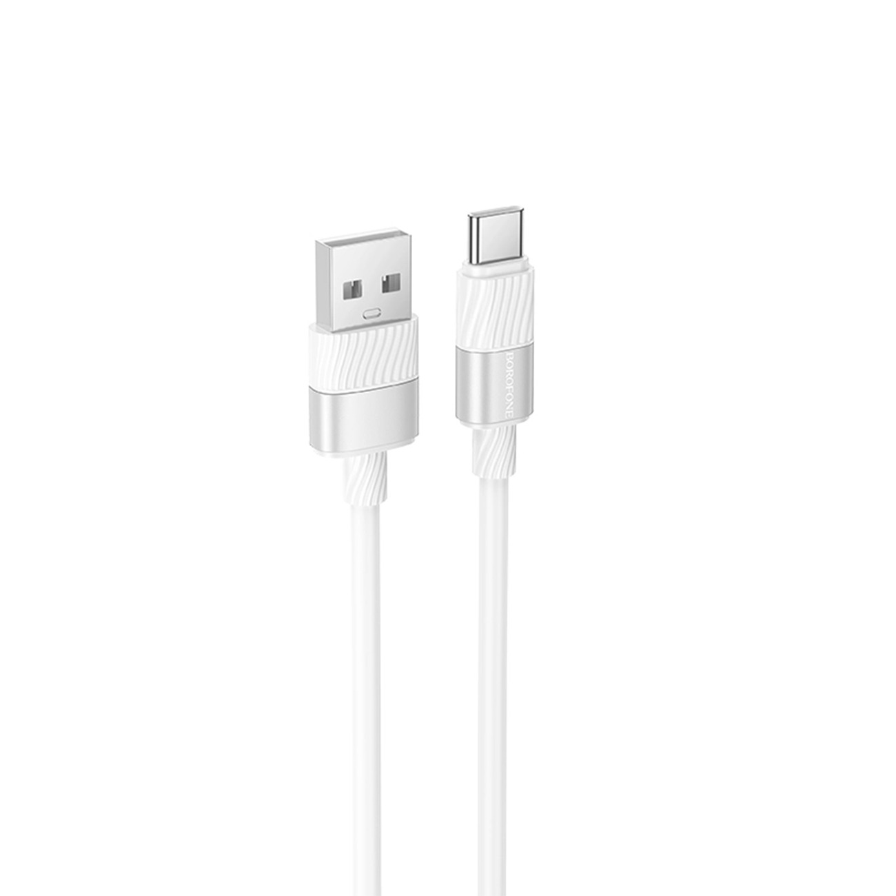 کابل شارژ سریع بروفون Brofone BX106 USB-A to USB-C Fast Charging Cable White