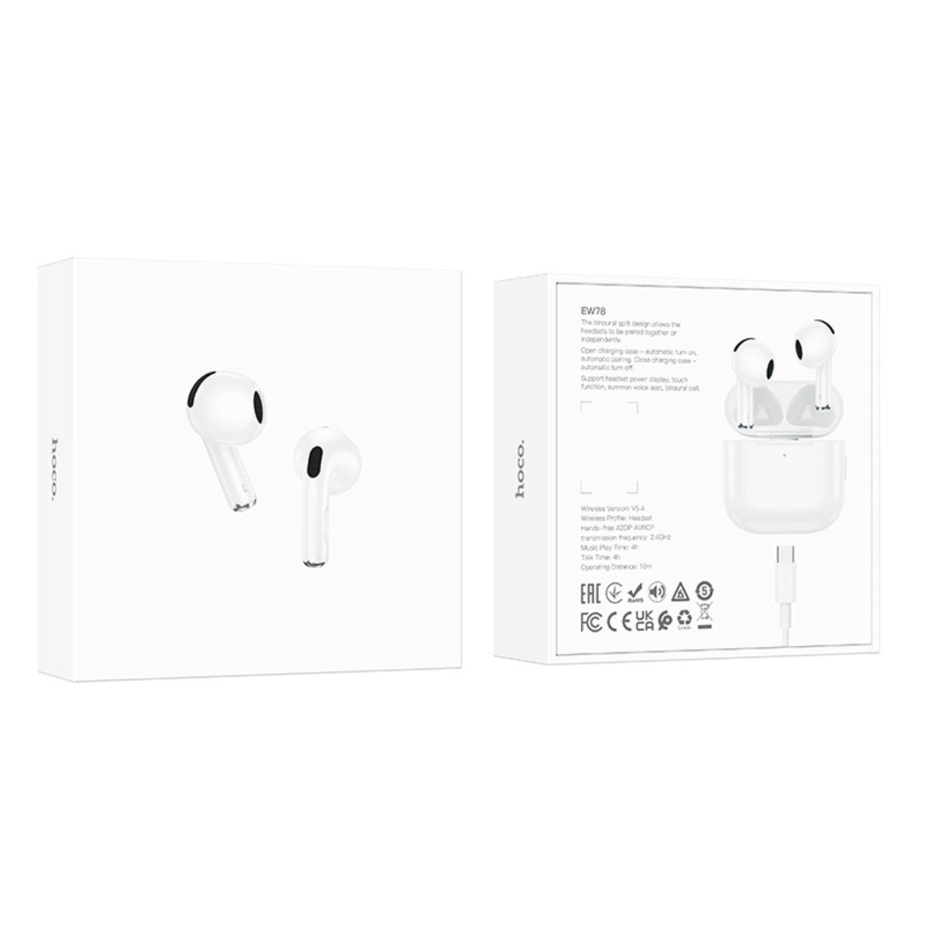 نمای جعبه هندزفری بلوتوثی هوکو Hoco EW78 True wireless stereo headset