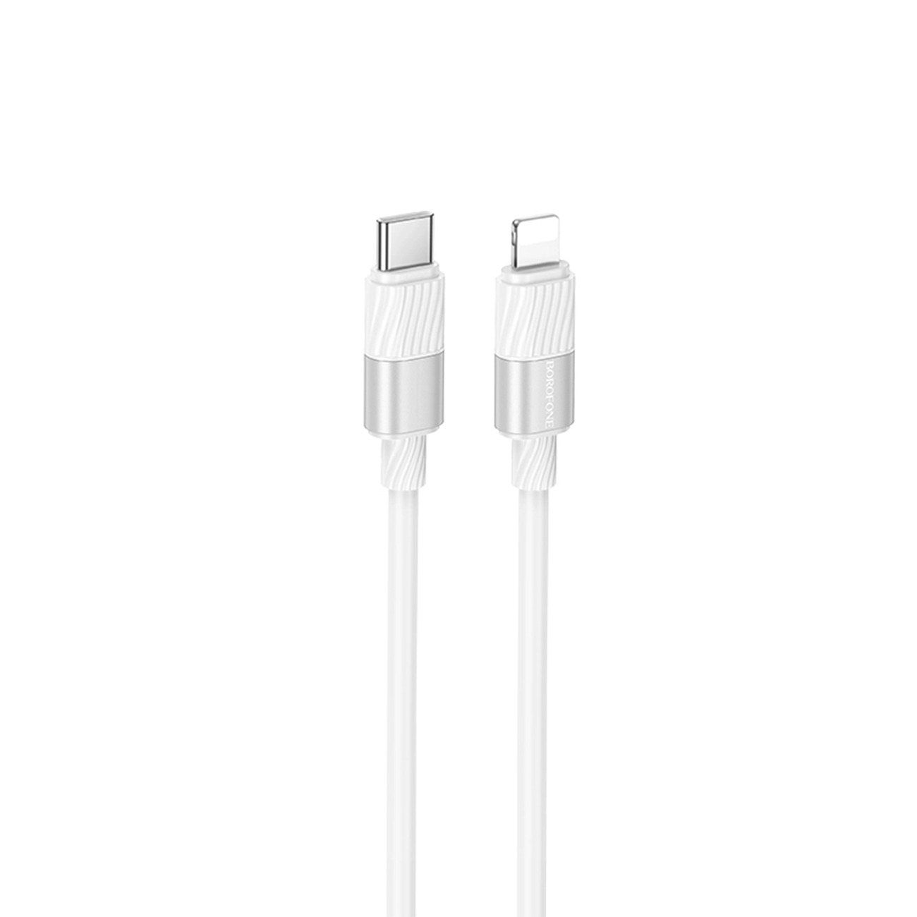 کابل شارژ سریع بروفون Brofone BX106 Lightning to USB-C Fast Charging Cable White