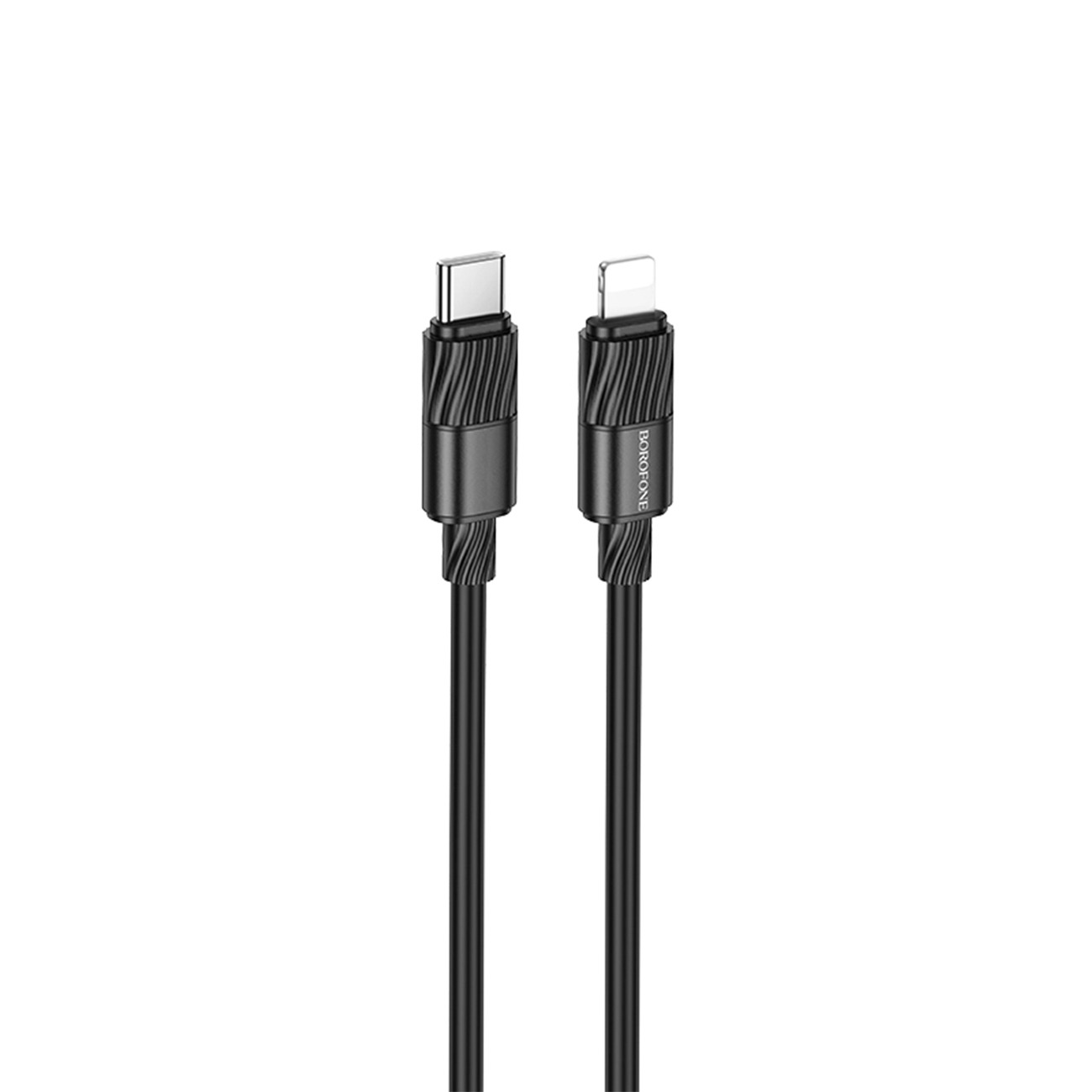 کابل شارژ سریع بروفون Brofone BX106 Lightning to USB-C Fast Charging Cable Black