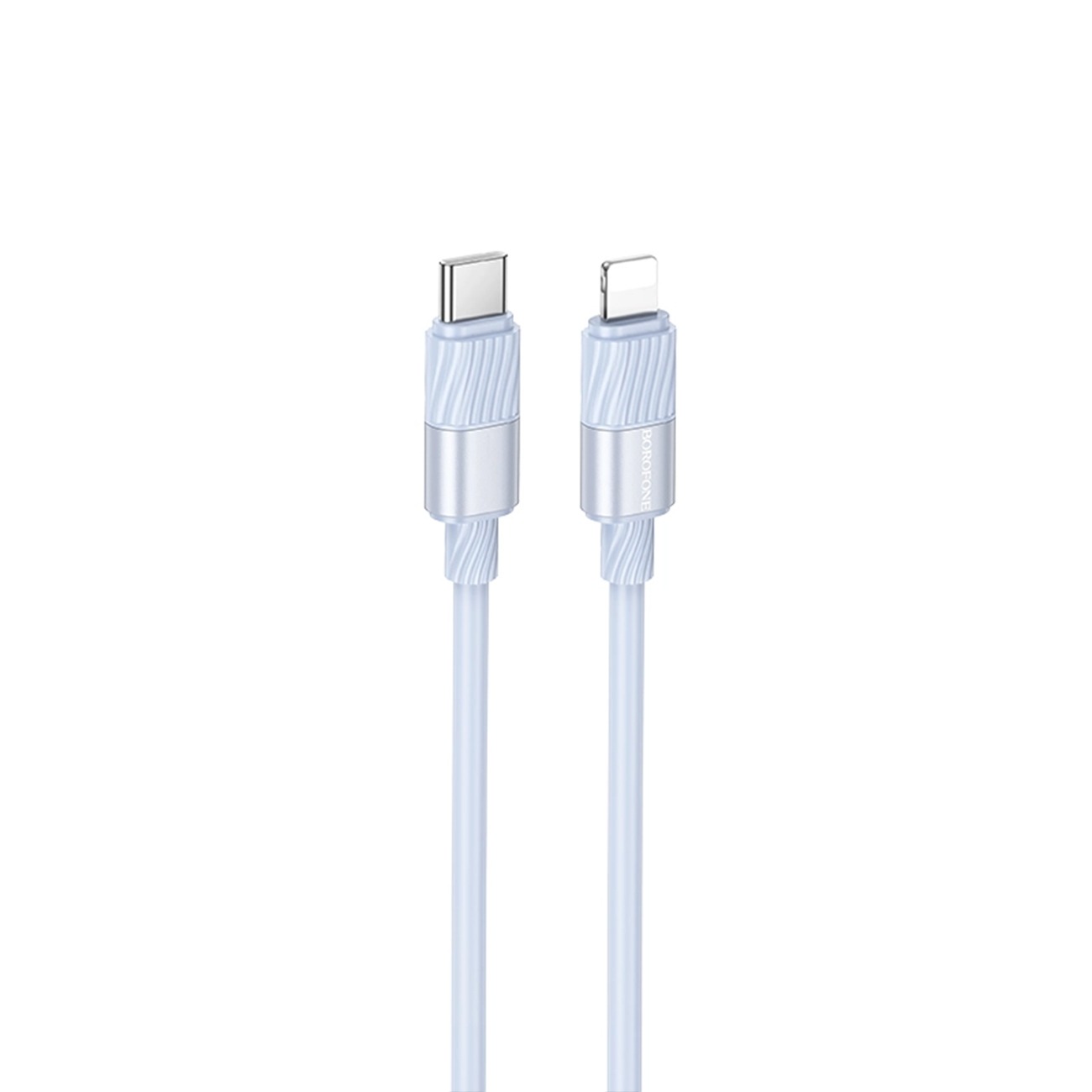 کابل شارژ سریع بروفون Brofone BX106 Lightning to USB-C Fast Charging Cable Blue