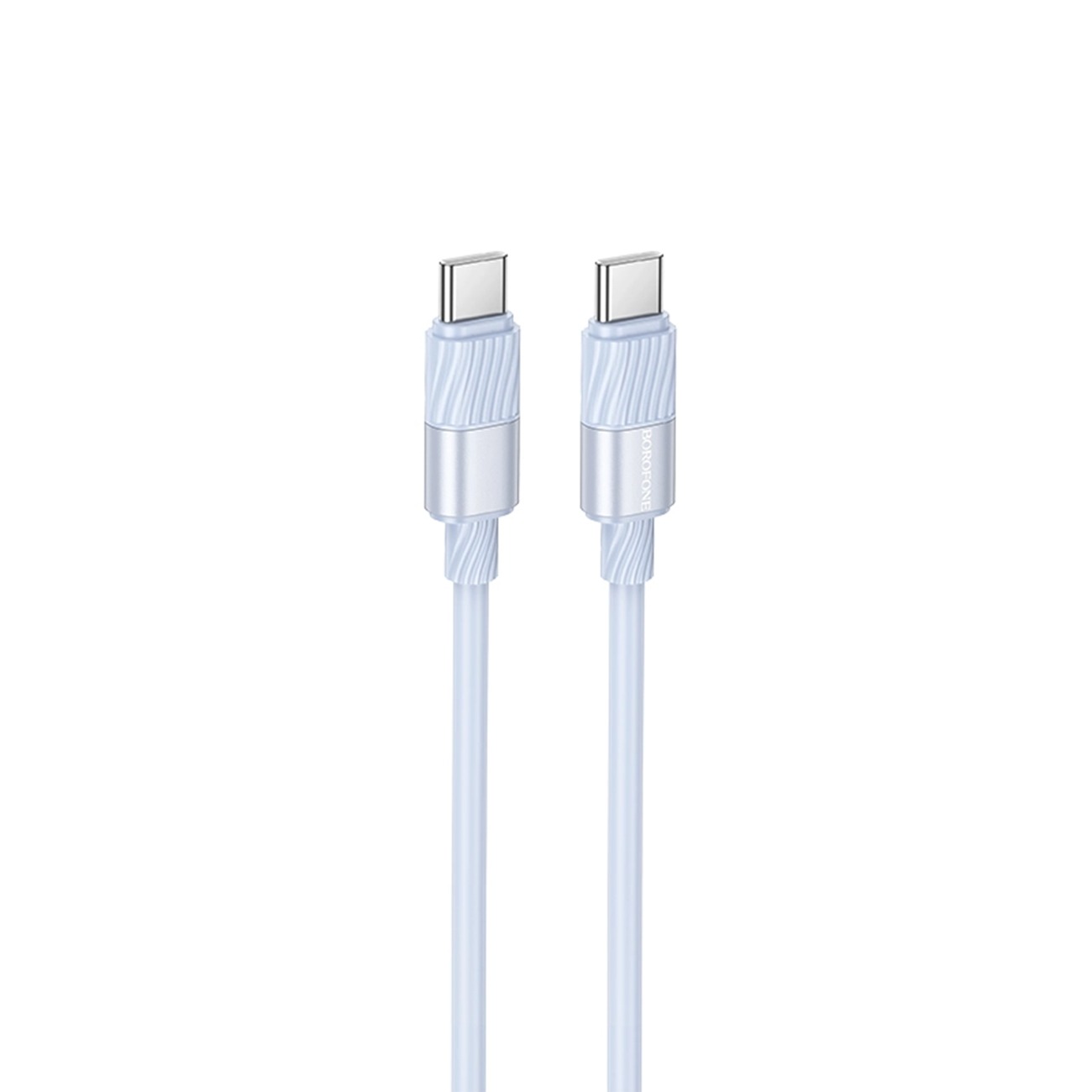 کابل شارژ سریع بروفون Brofone BX106 USB-C to USB-C Fast Charging Cable Blue