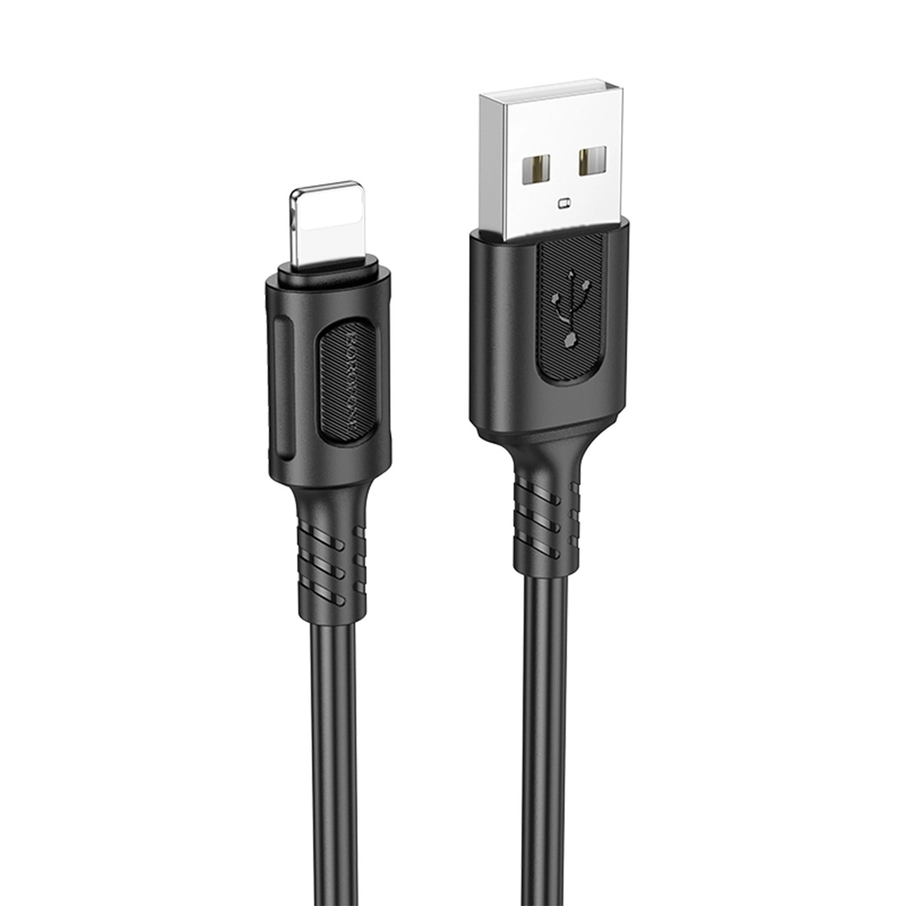 کابل شارژ سریع بروفون Brofone BX111 USB-A to Lightning Fast Charging Cable Black