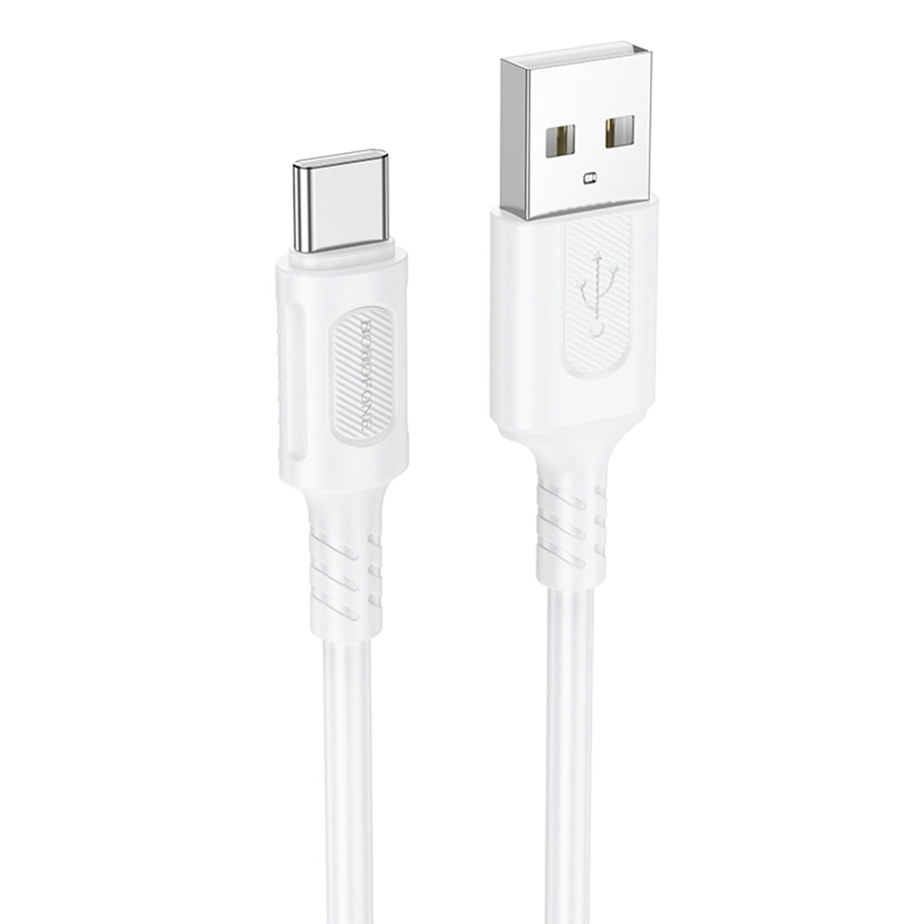 کابل شارژ سریع بروفون Brofone BX111 USB-A to USB-C Fast Charging Cable White