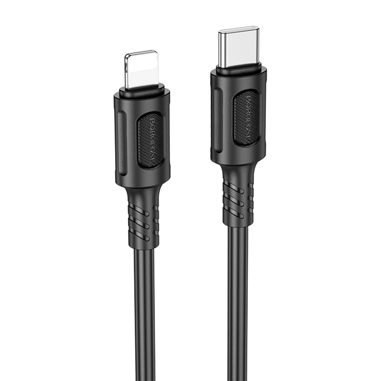 کابل شارژ سریع بروفون Brofone BX111 USB-C to Lightning Fast Charging Cable Black