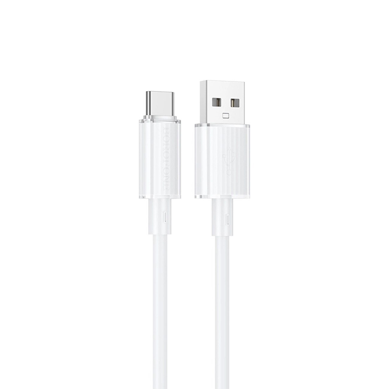 کابل شارژ بروفون Brofone BX112 USB-A to USB-C Charging Cable White