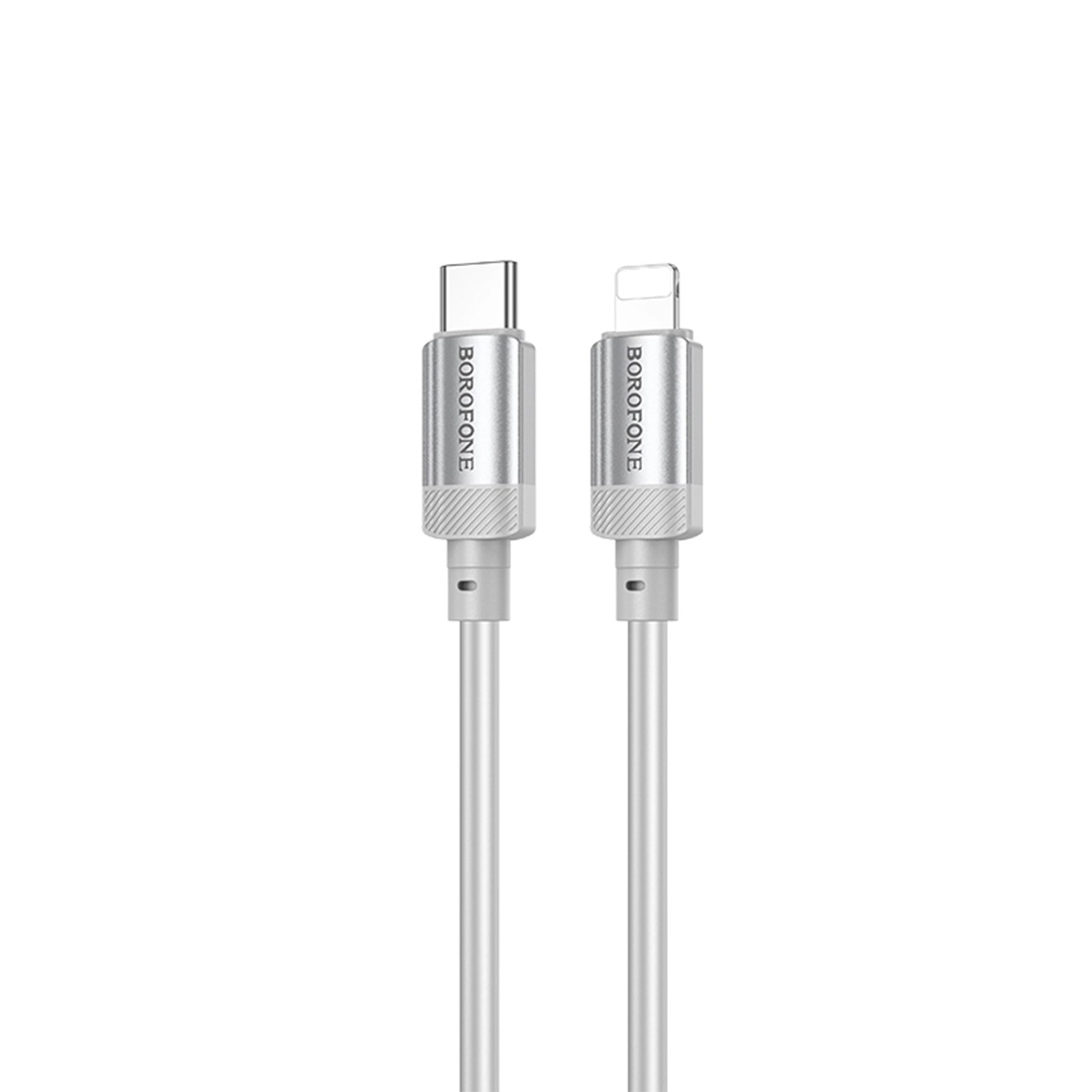 کابل شارژ سریع بروفون Brofone BX108 Lightning to USB-C Fast Charging Cable Gray