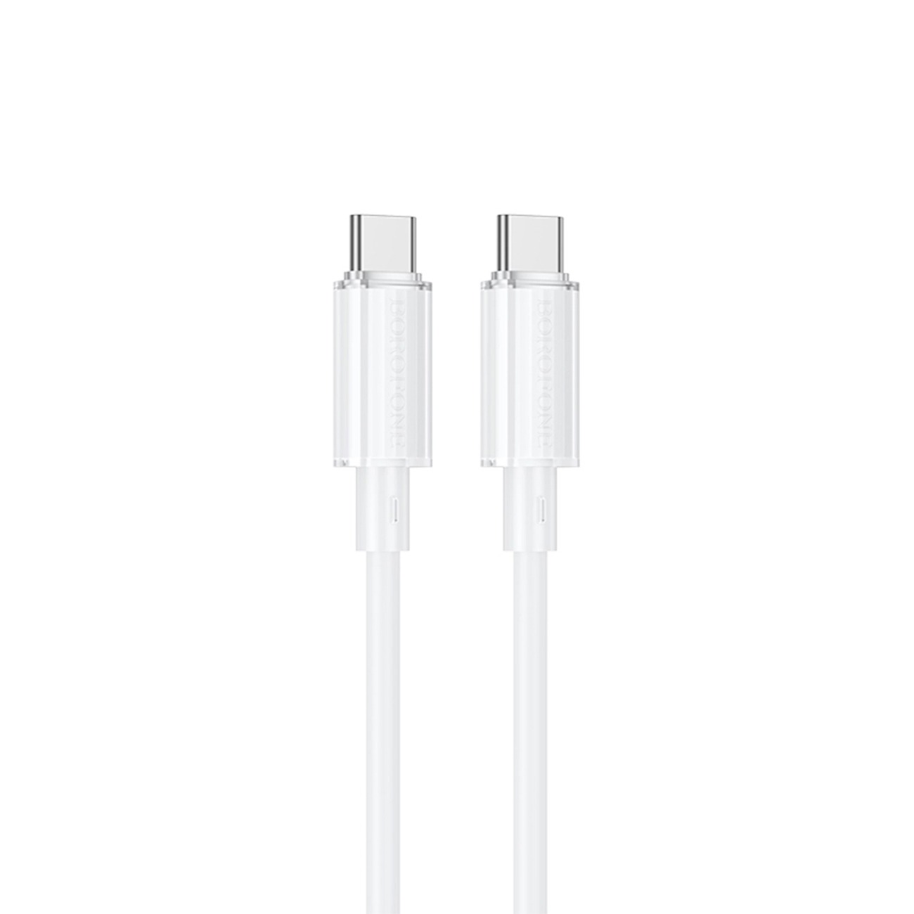 کابل شارژ سریع بروفون Brofone BX112 USB-C to USB-C Fast Charging Cable White